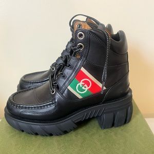 Gucci Interlocking G panel ankle boots